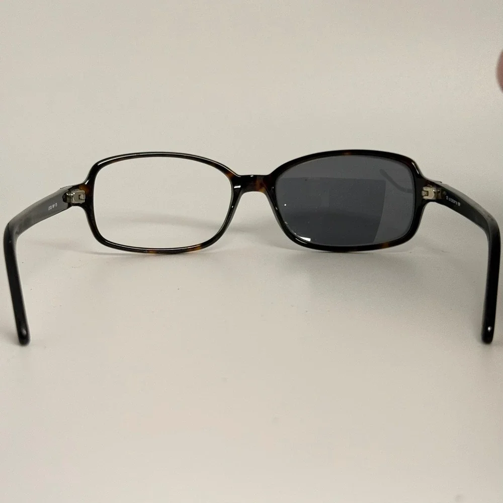 Liz Claiborne L512S 86P Tortoise Shell Oval Eyeglass Frames Silver Logo 125mm